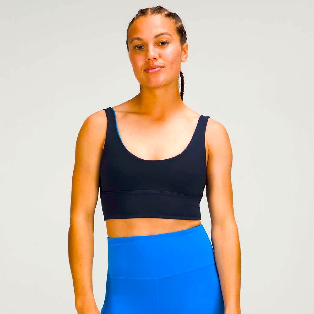 lululemon reversible align bra true navy & poolside